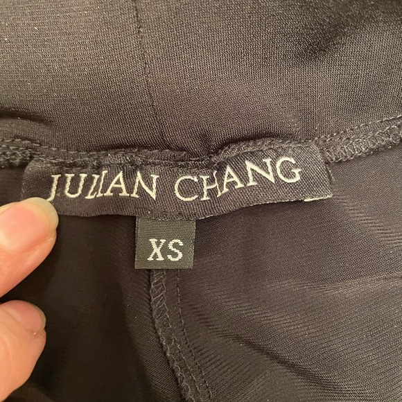 NWOT Julian Chang 3 tier Black Ruffled pants - Picture 8 of 13